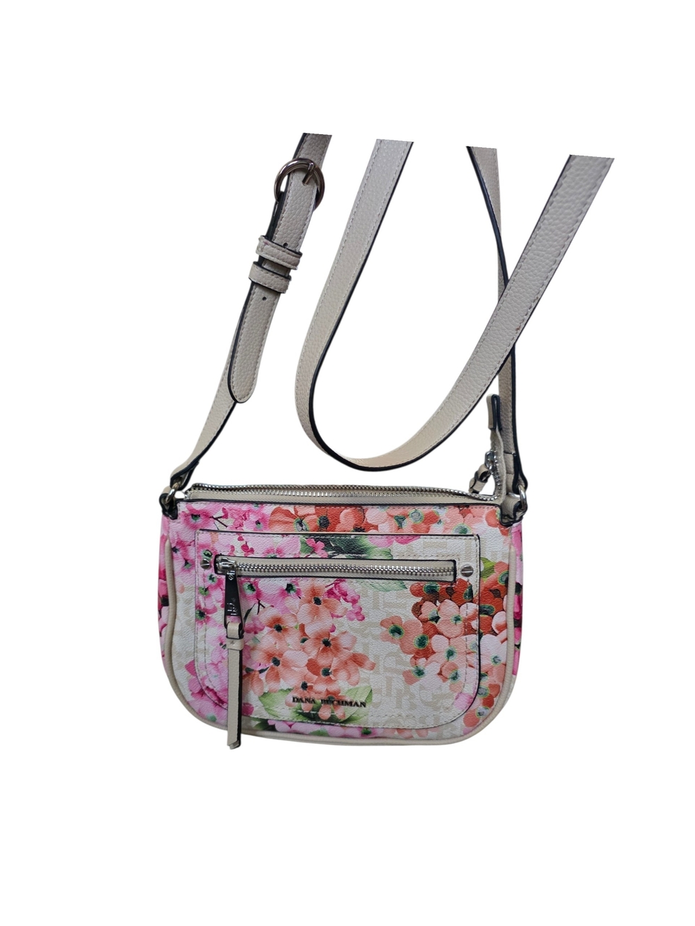 Dana Buchman Pink Floral Crossbody Bag
